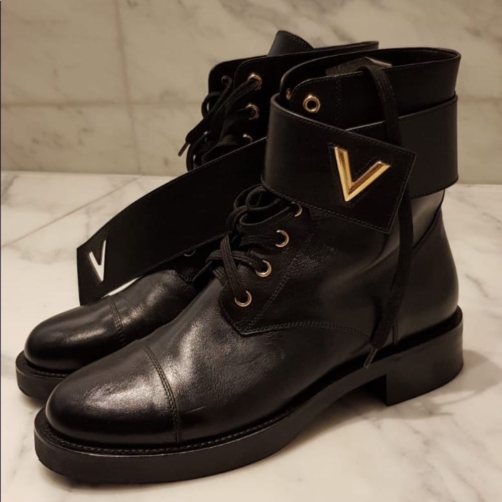 Louis Vuitton combat boots